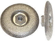 Паяемый вакуумом диск диаманта меля, непрерывное колесо чашки диаманта