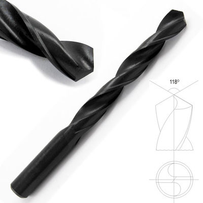 DIN338 HSS буровые кубики прямой ствол черный оксид 118 градусов точка