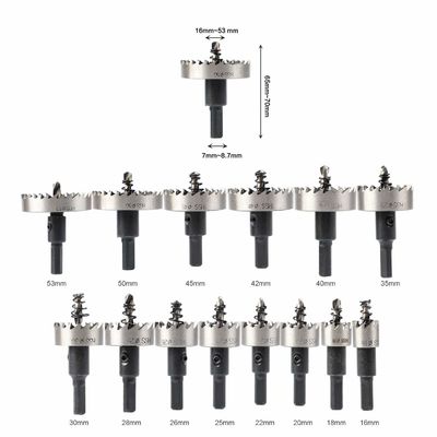 14 шт. HSS набор для резки металла толщиной до 2 мм