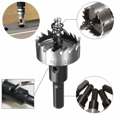 Набор коронок HSS 8 шт. из быстрорежущей стали для сверления металла