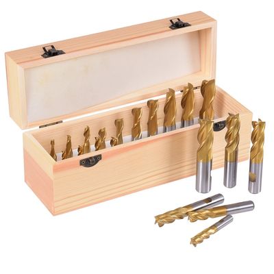 DIN844 4 Флейта HSS конечная мельница для металлического алюминия из нержавеющей стали