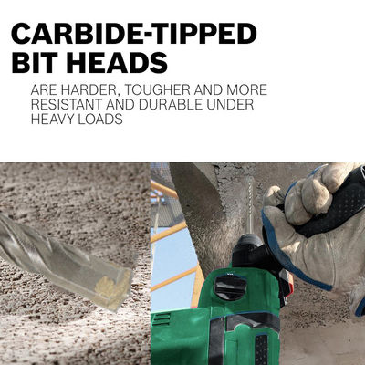 SDS Plus Hammer Drill Bit Вольфрамовый карбид с наклоном для бетона