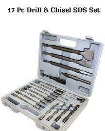 SDS Plus Hammer Drill Bits Set 17pc 40Cr Сталь с пластиковым корпусом